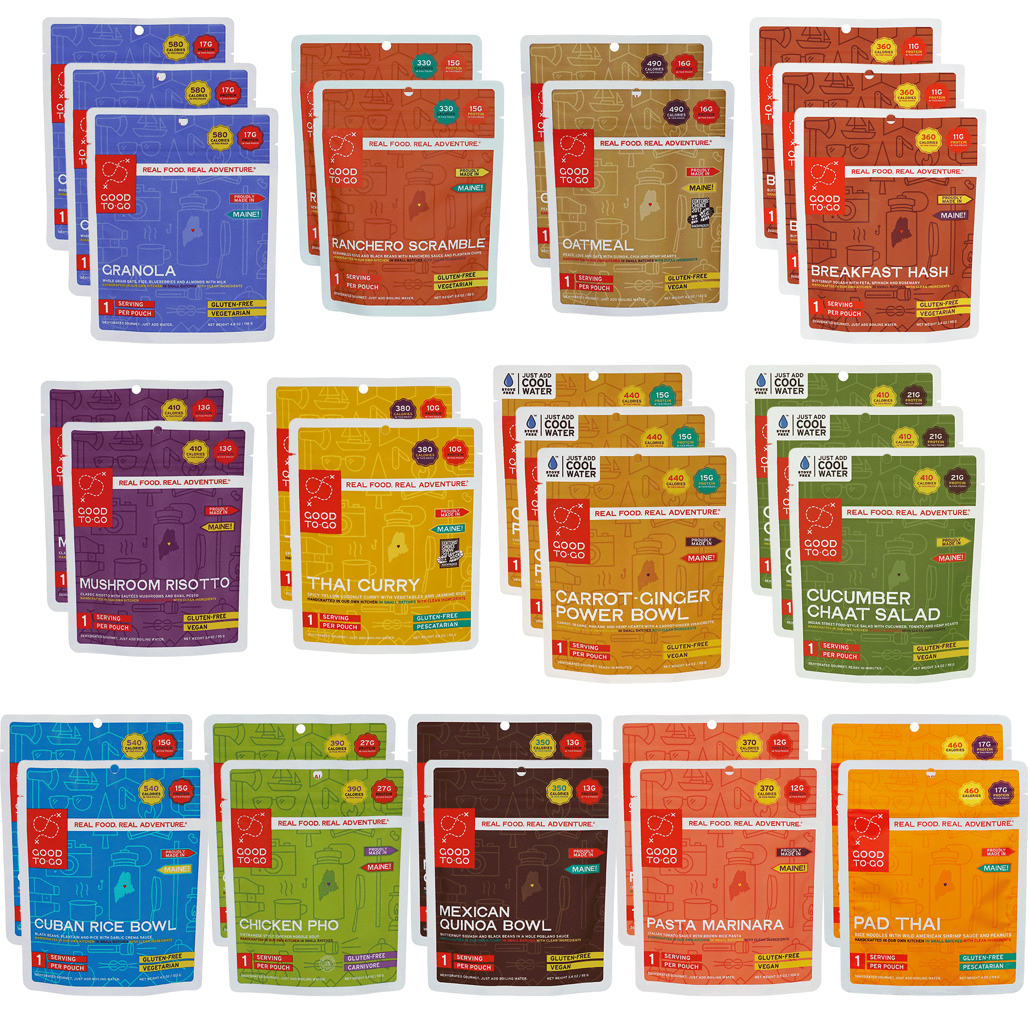 Thru Hiker Food Kit | Long Distance Hiking Meal Kit | Good To-Go