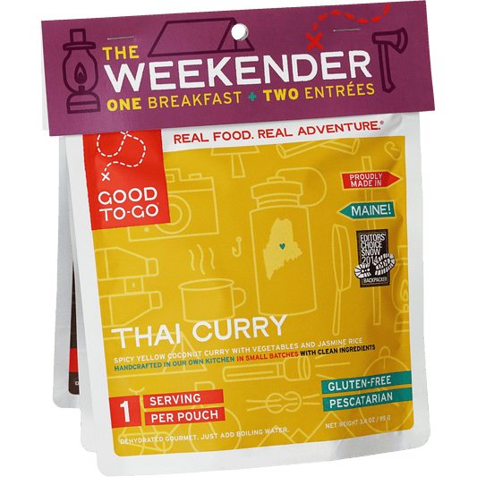 Good To-Go Purple Weekender Variety Pack, weekend-ready dehydrated meals for hiking and camping