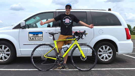 Cyclist during Race Across the East