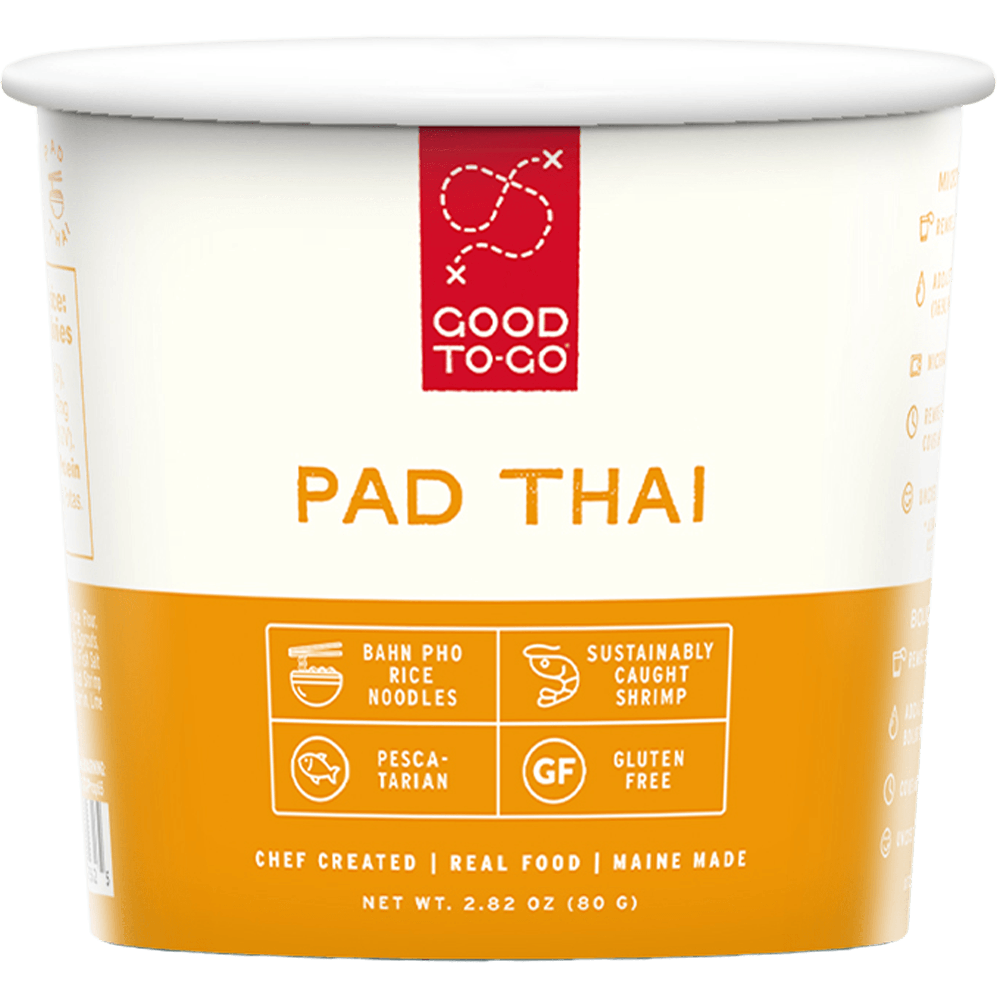 Microwavable Pad Thai Cup with American Shrimp Sauce – Good