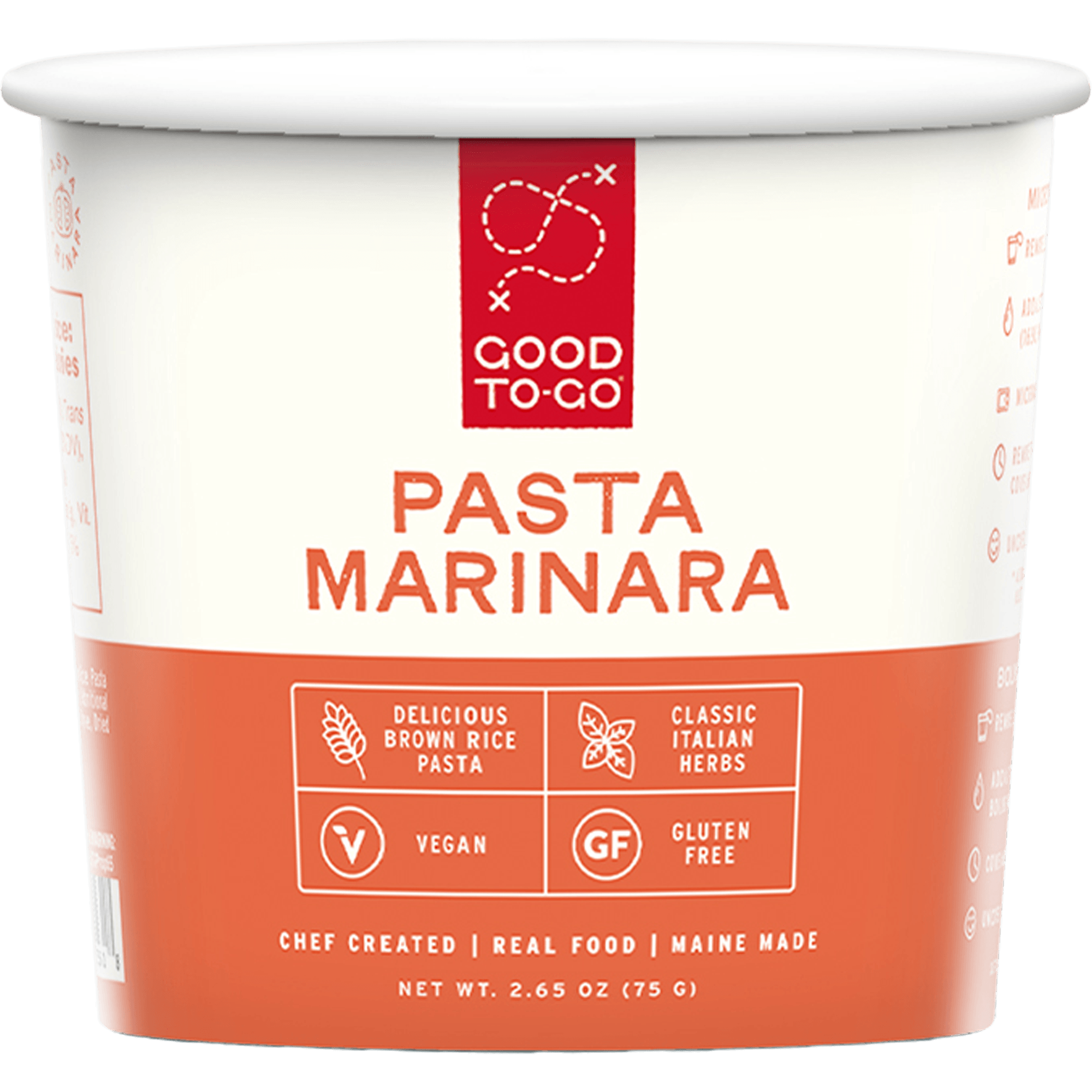 Microwavable Pasta Marinara Cups | Vegan Pasta Cups – Good To-Go